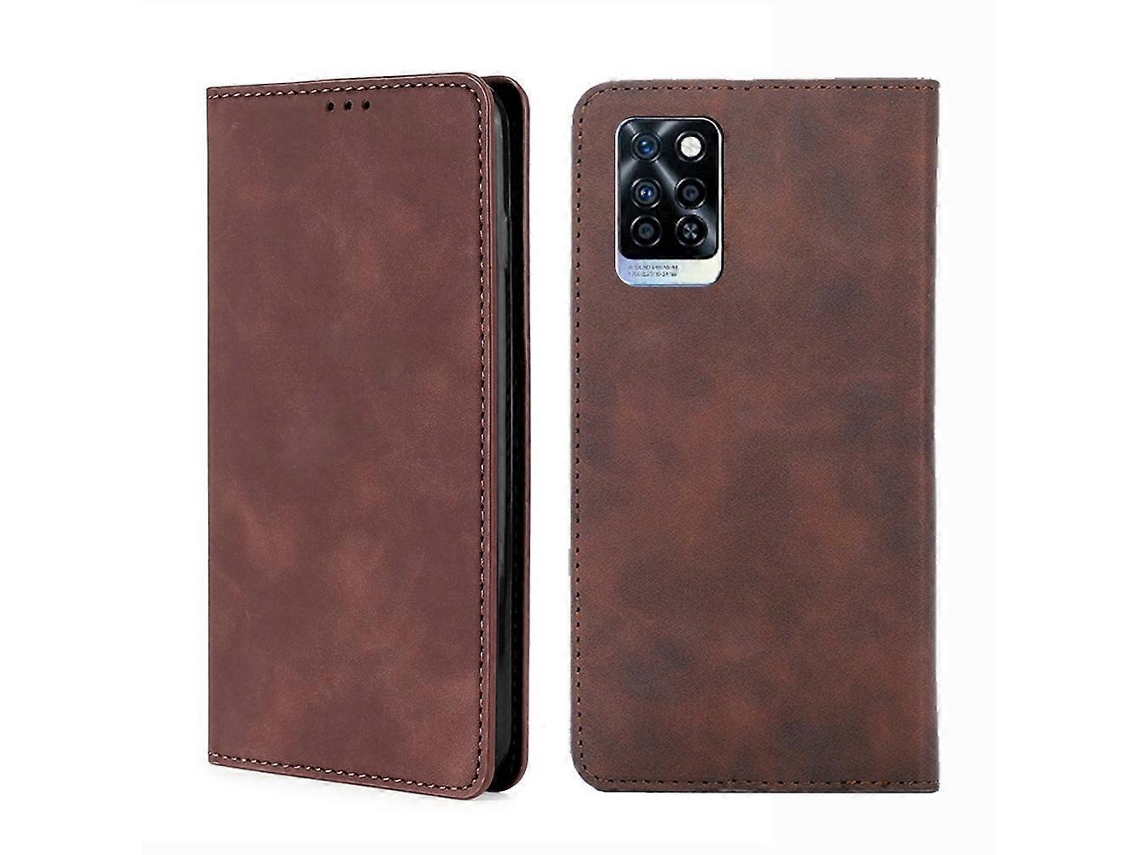 Capa De Couro Magnético Com Aba Horizontal Para Infinix Note 10 Pro
