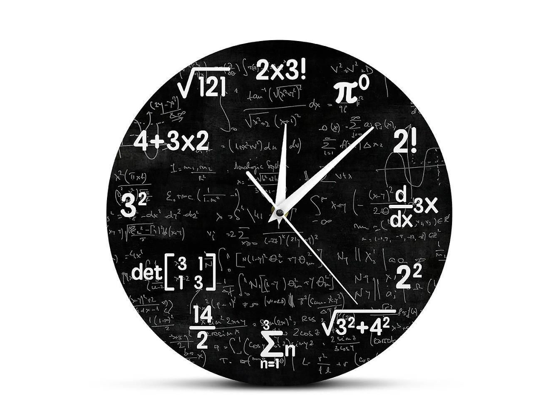 Relógio De Parede Com Fórmulas Matemáticas, Presente Para Formatura E Crianças