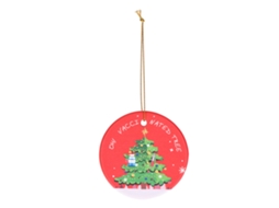 Laxiscreed Árvore De Natal Em Cerâmica Com Pendura Para Decoração Festiva De Natal