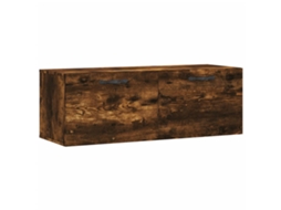 Armário Parede Derivados Madeira Carvalho Fumado MAISON EXCLUSIVE (100x36.5x35 cm)