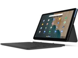 Portátil Híbrido LENOVO IdeaPad Duet Chromebook (10.1'' - MediaTek P60T - RAM: 4 GB - 128 GB eMMC - ARM Mali-G72 MP3)