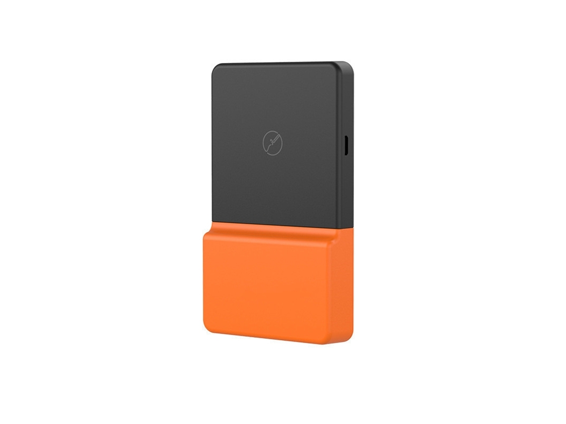 Carregador Banco Energia Sem Externo Portátil Compacto para YIZHOOD Laranja