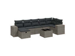 Garden Sofa Set, Garden Sofa Sets Vidaxl Cinzeto Rattan / Vime (n/a)