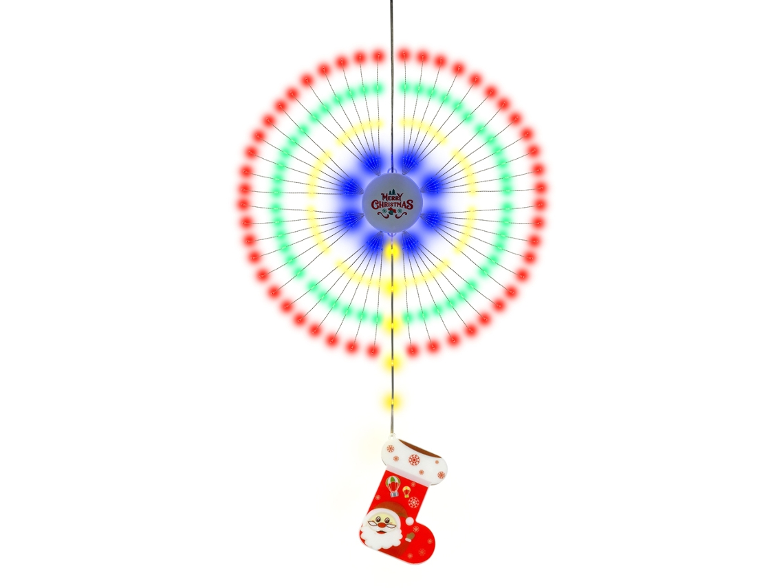 Luzes de Natal em Forma de Fogo de Artifício com Pingentes | S/MARCA