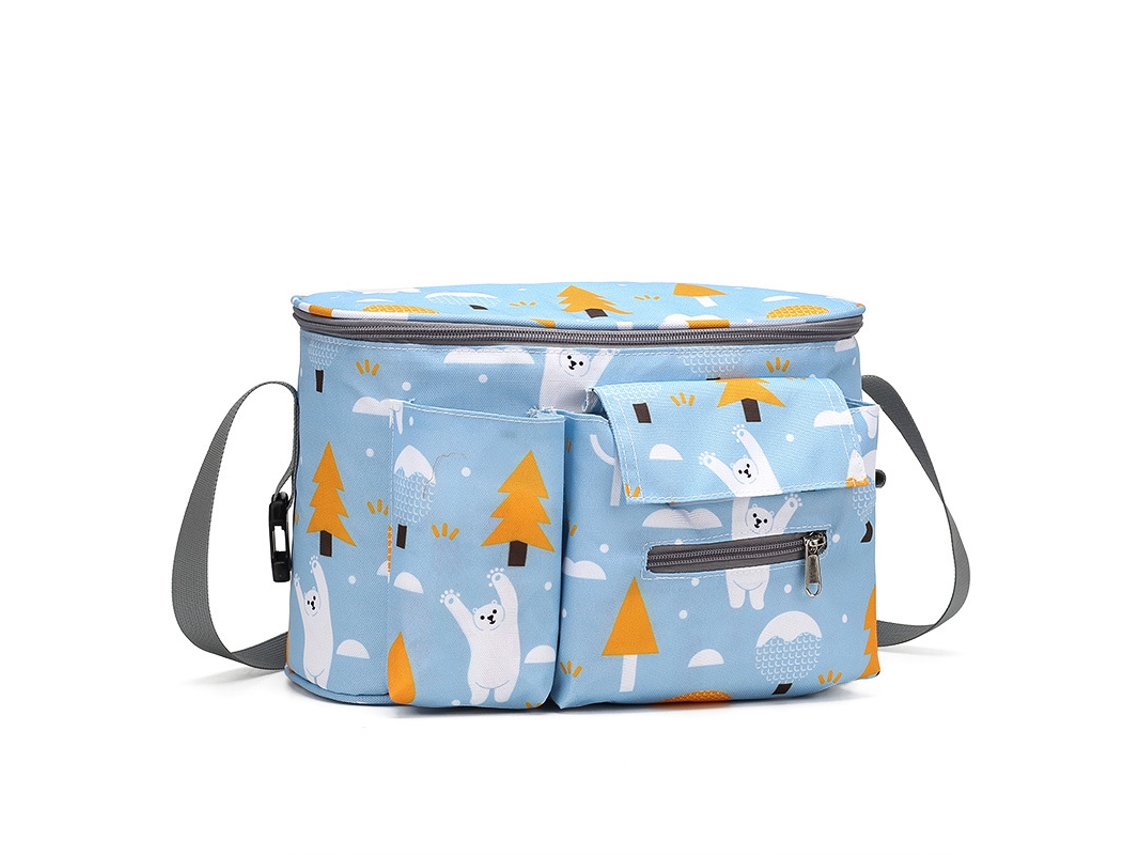Saco Organizador Carrinho Universal, Porta-copos Impermeável Urso Panoona