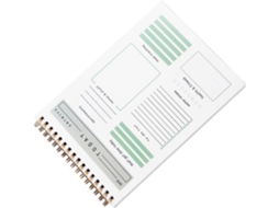 Caderno de Planejamento Diário com Páginas A5 Destacáveis e Encadernação em Espiral, Estilo Minimalista Elegante Para