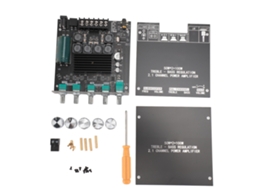Placa Amplificadora Bluetooth 5.0 2.1 Canais com Controle de Graves e Agudos