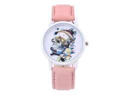 Reloj De Pulsera De Cuarzo Casual Zhoulianfa Para Mujer Con Dial Redondo Rosa