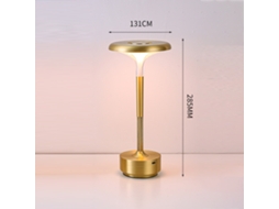 Bj-lâmpada De Mesa Led Recarregável Com Controle Táctil, Ajuste Contínuo De Brilho E 3 Cores, Ideal Para Leitura E Estudo