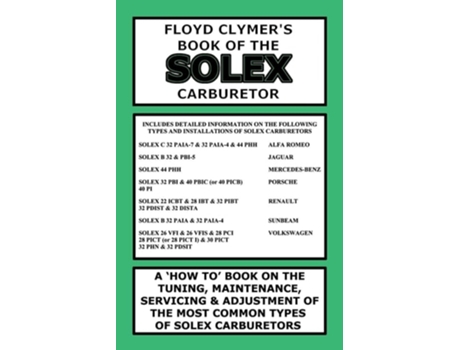 Livro Floyd Clymers Book Of The Solex Carburetor De Floyd Clymer (inglês)