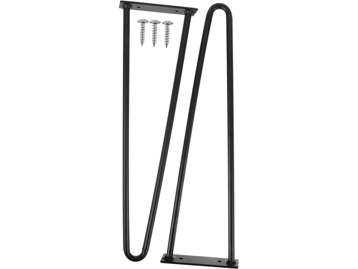 2 Pés De Mesa Em Formato U, Pés De Metal Para Móveis, Armários, Design De Tubo Oco Para Sofá E Mesa Centro