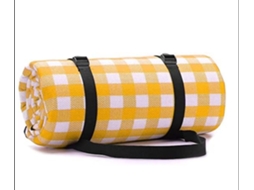 Cobertor de piquenique dobrável à prova d'água Slowmoose para camping e jardim (150 x 200 cm, amarelo)