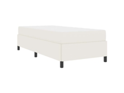 Conjunto 1 Estrutura Da Cama Vidaxl Creme Tecido (90 X 200 Cm)