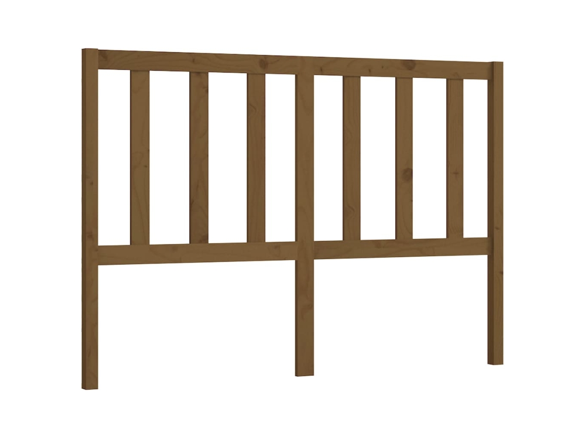 Cabeceira de cama MAISON EXCLUSIVE em pinho maciço castanho, 146x4x100 cm