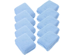 Conjunto De 10 Peças Esponjas Aplicadoras Cera Para Carros,polimento Retangulares Microfibra.