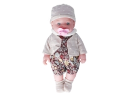 Muñeca Reborn Realista De 12 Polegadas, Cuerpo Suave Blanco, Niña Lavable, Brinquedo De Moda, Presente De Aniversário Q12g-001c-026 Marrom