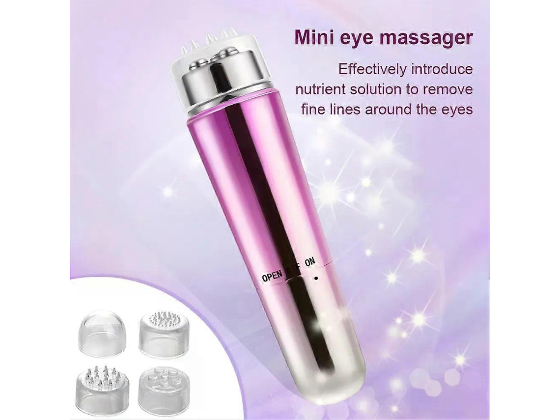 Massageador de Olhos Vibratório em Formato Variável para Olhos, Remove Olheiras, Mini Caneta Massageadora Para Eliminar Bolsas Nos Olhos, Aparelh