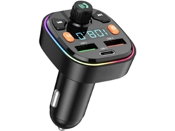 Transmissor Fm Bluetooth Yizhood Q5 Qc3.0 Mp3 Player Preto