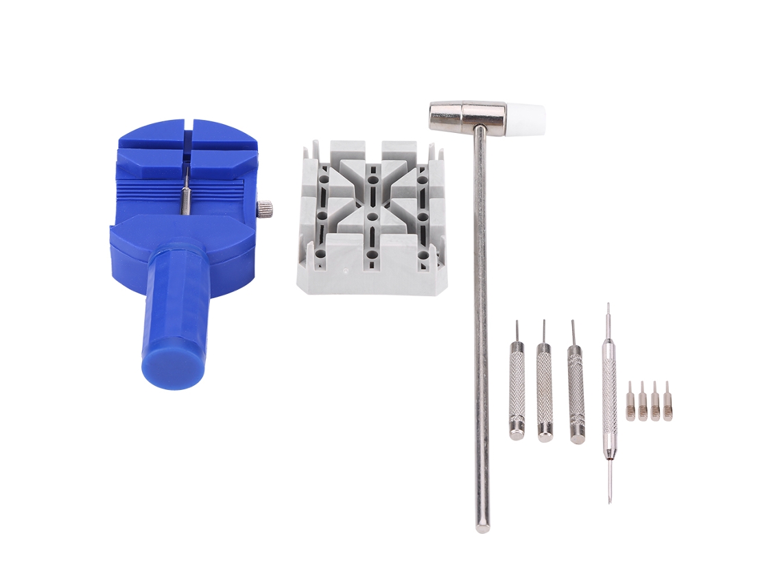 Kit De Ferramentas De Reparação De Relógios Para Reparar E Ajustar Pulseiras 11 Peças