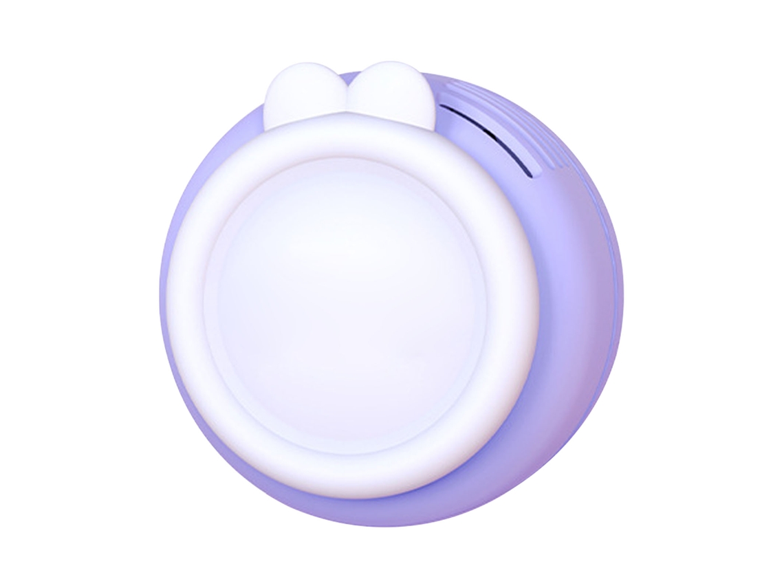 Ventilador Infantil Sem Lâmina Coelho Roxo 3 Velocidades