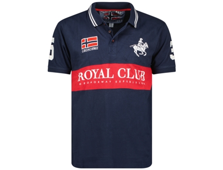 Polo de Homem GEO NORWAY Algodão Azul (2XL)