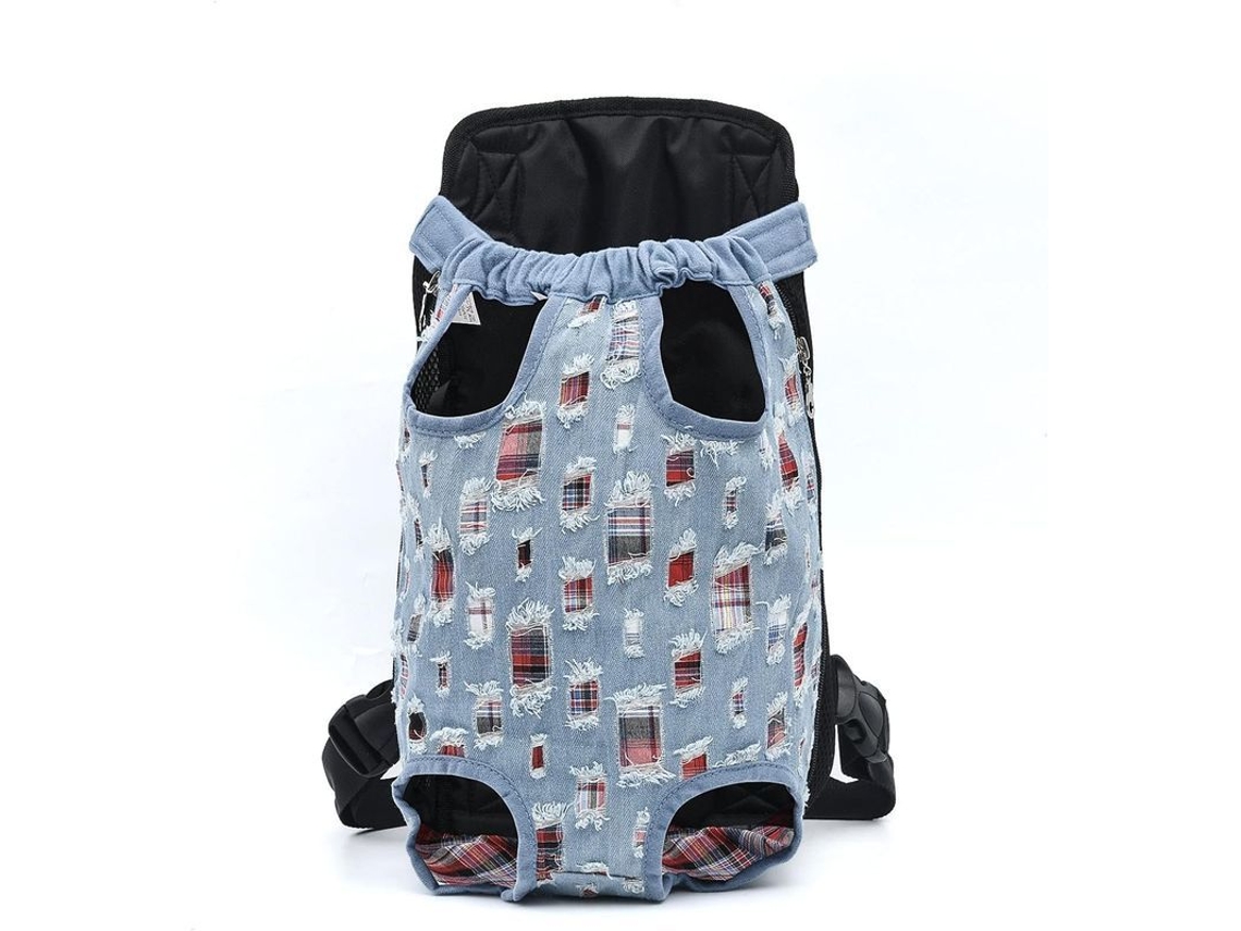 Mochila para Pequenos Animais, Jeans, Transpirable, Durável, Viagens, Passeios | S/MARCA
