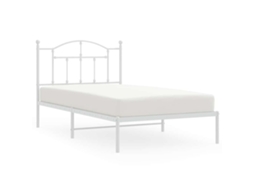 Bed Frame, Bed Frames Vidaxl Branco Aço (100 X 190 Cm)