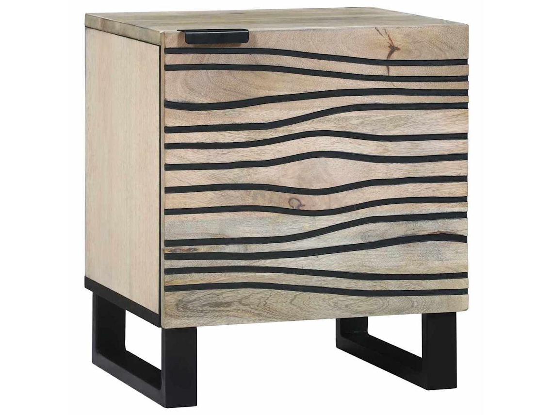 Vidaxl Armário De Cabeceira Branco 40 X 33 X 46 Cm