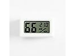 Lurelia Higrómetro Termómetro Digital Lcd Branco Para Répteis E Formigas