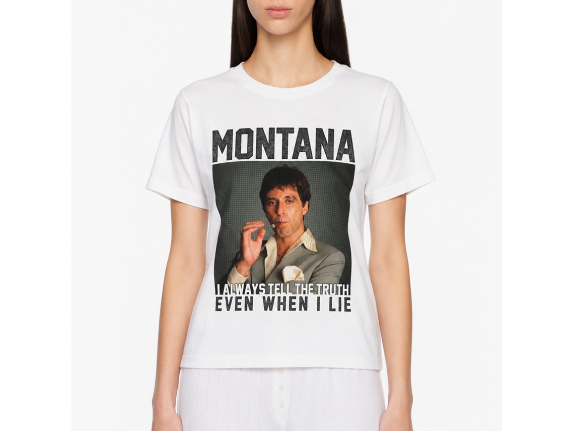 Rockinstone Scarface Movie Montana White Adult T-shirt Size:xxl