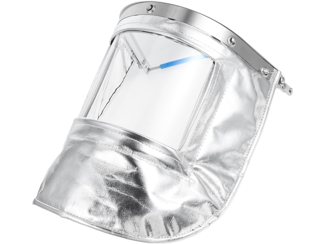 Máscara Facial Completa Transparente para Uso Industrial, Resistente a Altas Temperaturas, com Proteção. SFUSHOS