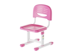 Cadeira De Criança Sauda Regulável Em Altura 75x36x46 Cm Rosa/branco [EN.CASA]