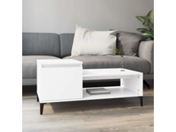 Vidaxl Mesa De Centro 100x50x45 Cm Derivados De Madeira Branco