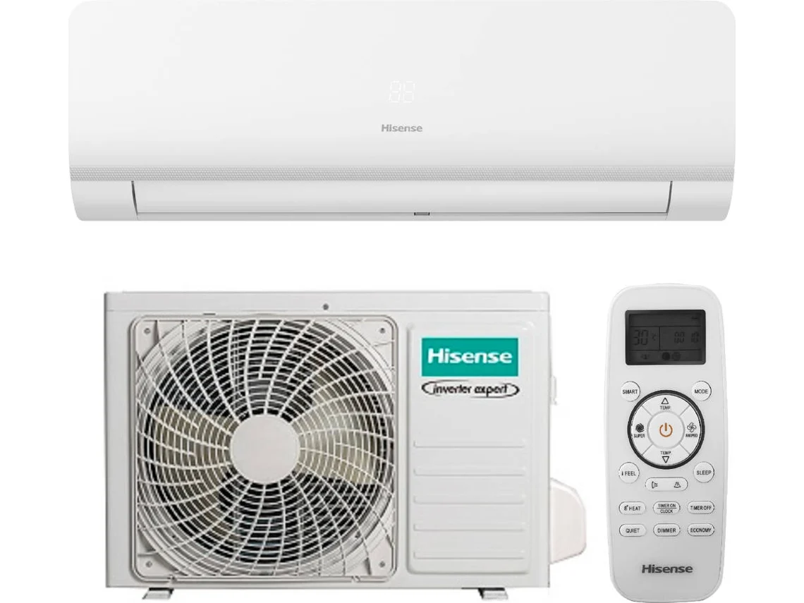 Ar Condicionado HISENSE KC25YR03 (18 m² - 9000 BTU - Branco)
