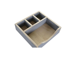 Organizador Dkd Home Decor Secretária Madeira 18 X 18 X 7 Cm 2 Pcs