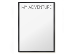 Quadro de parede magnético Minha aventura para o escritório Espelharte (50x70 cm)