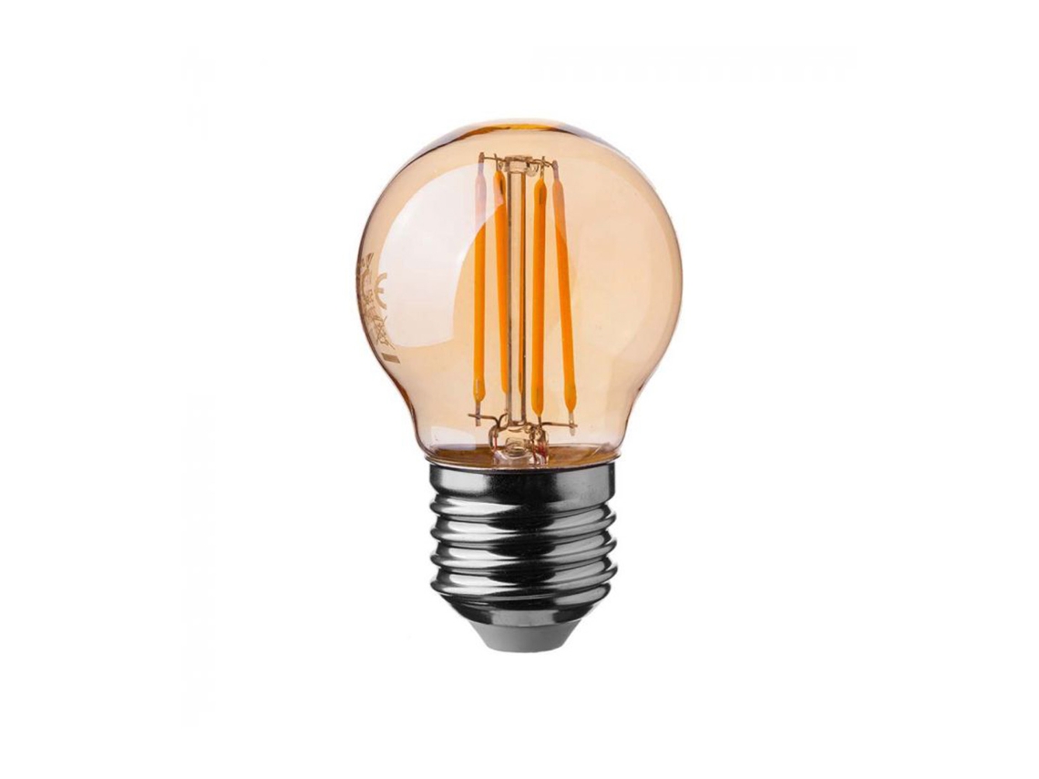 Lâmpada Led de Filamento G45 4w 2200k E27 Âmbar V tac VTAC
