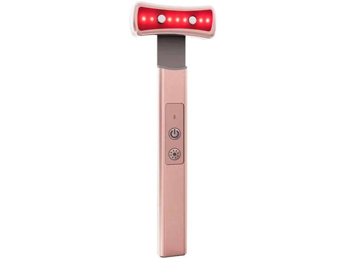 Terapia De Luz Vermelha Para Rosto Dispositivo De Terapia De Luz Led 6 Em 1 Para A Pele Dos Olhos Bastão Facial Com Massageador Facial Ba Yizhood