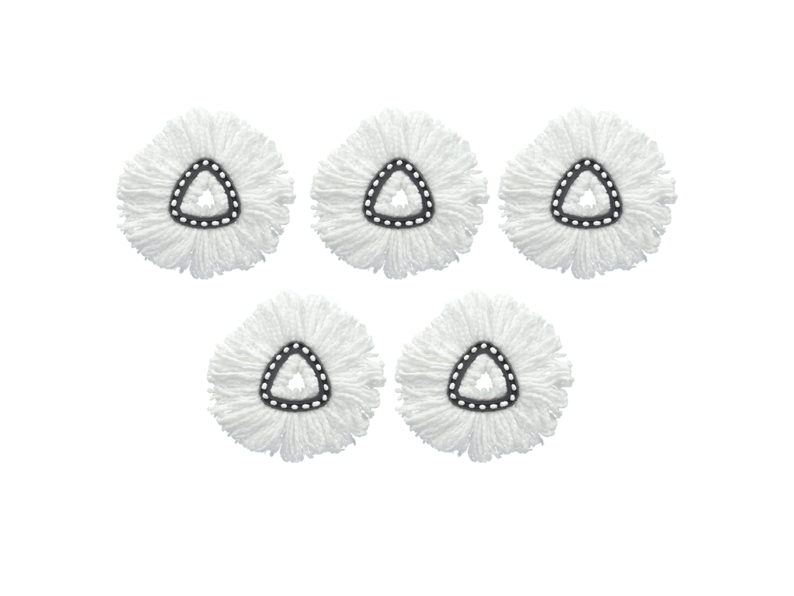 5 Cabeças de Limpeza LAXISCREED para Mop Rotativo Ocedar