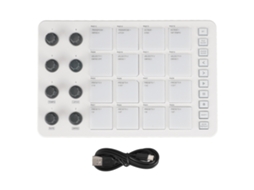 Controlador Midi Pad Com 16 Teclas Rgb E 8 Botões Configuráveis