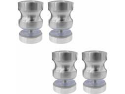 Conjunto De 4 Puxadores Para Porta Vidro Box, Em Aço Inoxidável, Maciços, Com Um Lado Só, Para Portas De Vidro Banheiro