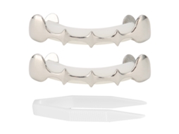 KOFIHETY Conjunto De Dentes Falsos Irregulares Hip Hop, Acessório De Decoração Para Festival De Halloween