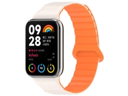 Bracelete para Redmi Watch 6 / 5 / Xiaomi Band 9 Pro Silicone Bicolor Laranja Estelar XIAOMOYU