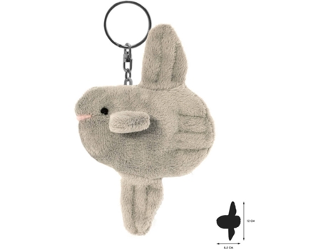 Porta-Chaves de Peluche  Peixe Lua (8.5 x 1 x 12 cm - Poliéster)