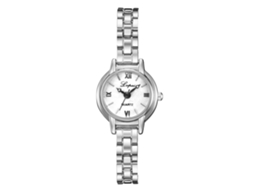 Relógio de Pulso Feminino Casual de Quartzo com Pulseira de Liga Prata Branco