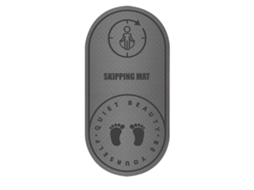 Rebe-tapete De Saltar La Cuerda Protector De Rodillas Absorción De Impactos Antideslizante Duradero Para Interior 6mm Gris