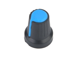 Laxiscreed Botão De Potenciômetro Azul 6mm Para Controlo Preciso Em Eletrónica