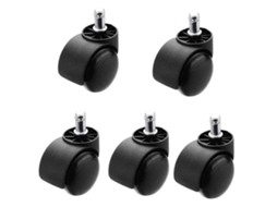 Rodízios Para Cadeira De Escritório (cor: Plunger M, 5 Rodízios, (cor: Plunger M11, Tamanho: Preto)