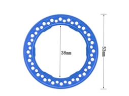 Aro De Roda Beadlock Laxiscreed 1.9" Azul Para Crawler 1:10 Resistente E De Alta Durabilidade