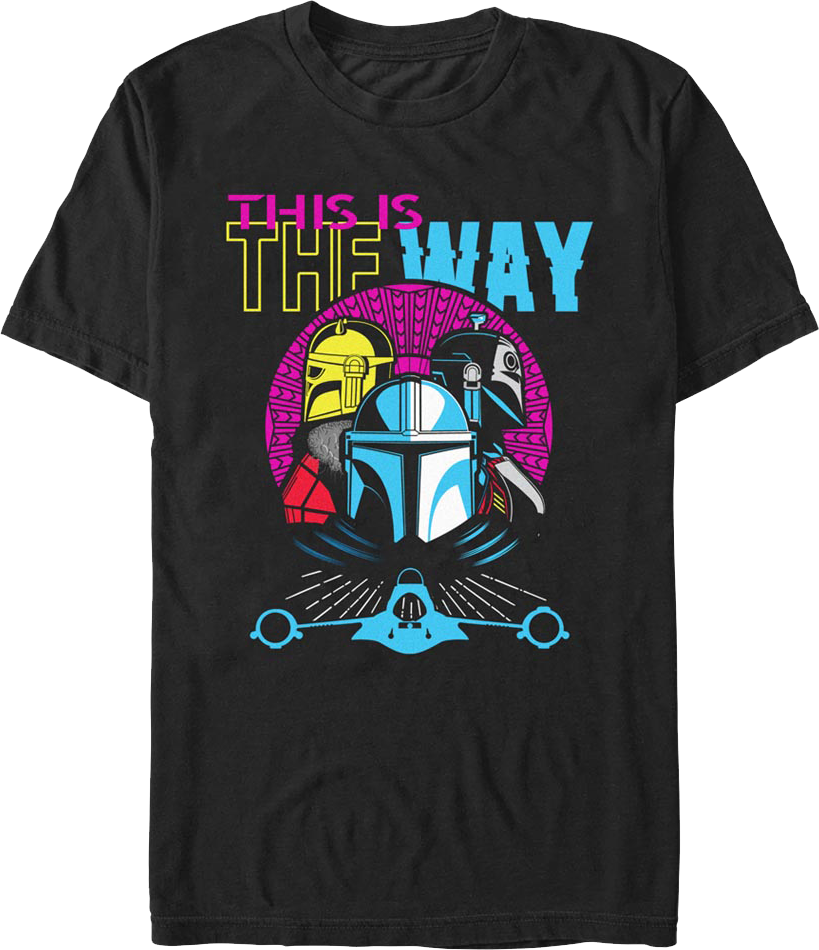 T-Shirt Unissexo DEEPSTONE Mandalorian This Is The Way Hyperdrive Star Wars Preto M